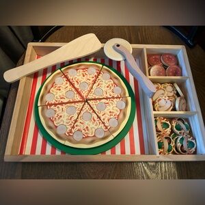 Melissa & Doug Wooden Pizza Party Play Set
